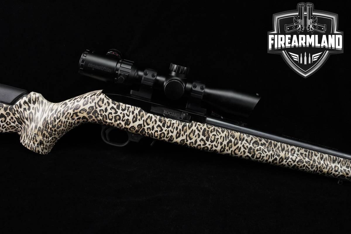 Ruger 10/22 Compact Davidson's Exclusive Hydro-Dipped Leopard 22LR 16" 1022