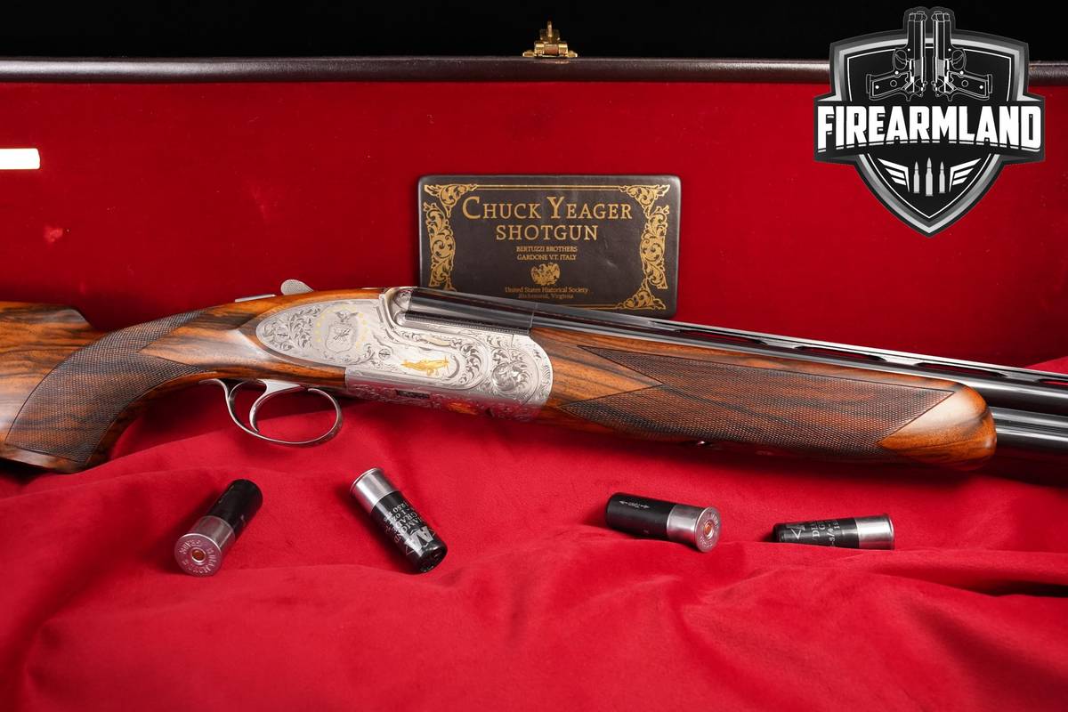 RARE USHS #35 Of 100 Bertuzzi Over/Under Chuck Yeager Commemorative Shotgun