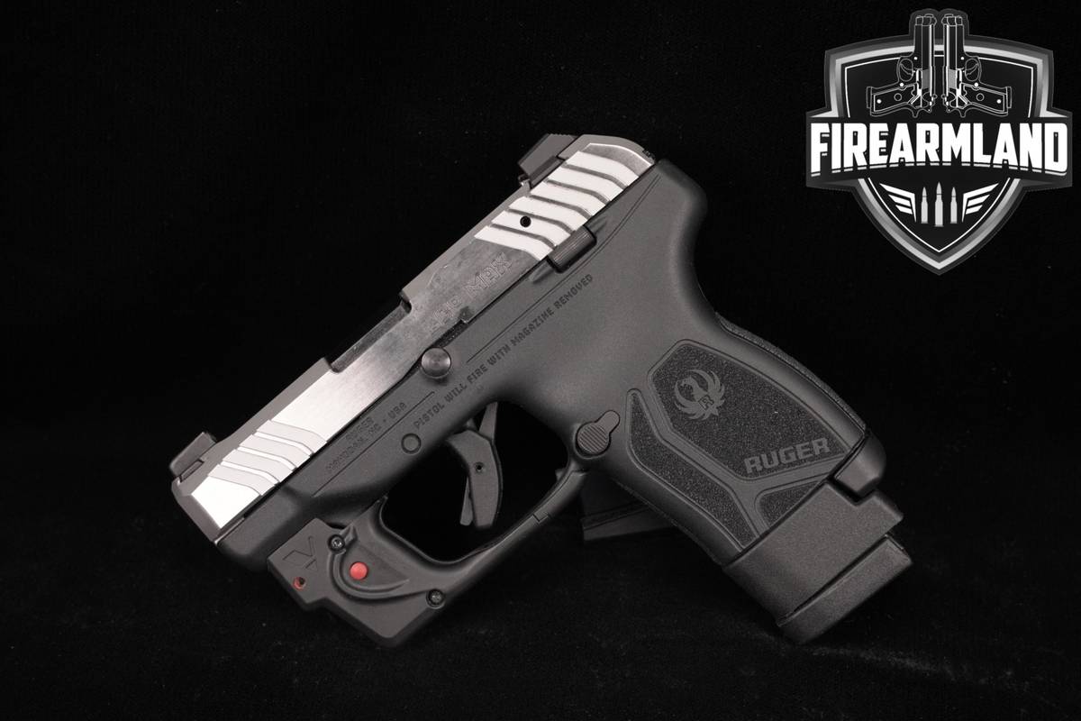 Ruger LCP MAX 380 ACP 2.8" Two-Tone Stainless +2 MAGS, VIRIDIAN LASER