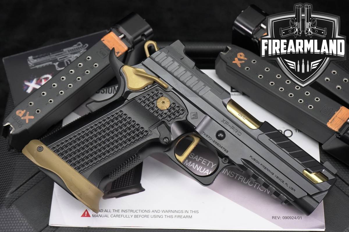 Fusion Firearms XP Pro 9mm 1911 2011 +4 MAGS, ORIG CASE & HOLSTER