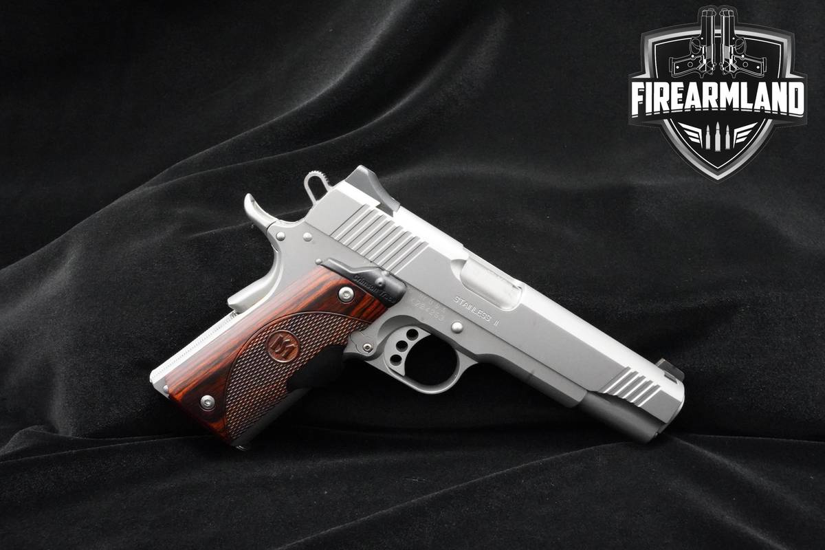 Kimber Stainless II 45 ACP 1911 5" Kimber 1911 1911A1 +ORIG CASE
