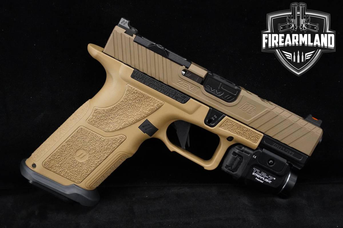 ZEV OZ9C X Combat 9mm 4.03" FDE OZ9 +2 MAGS, OG CASE & STREAMLIGHT TLR-7