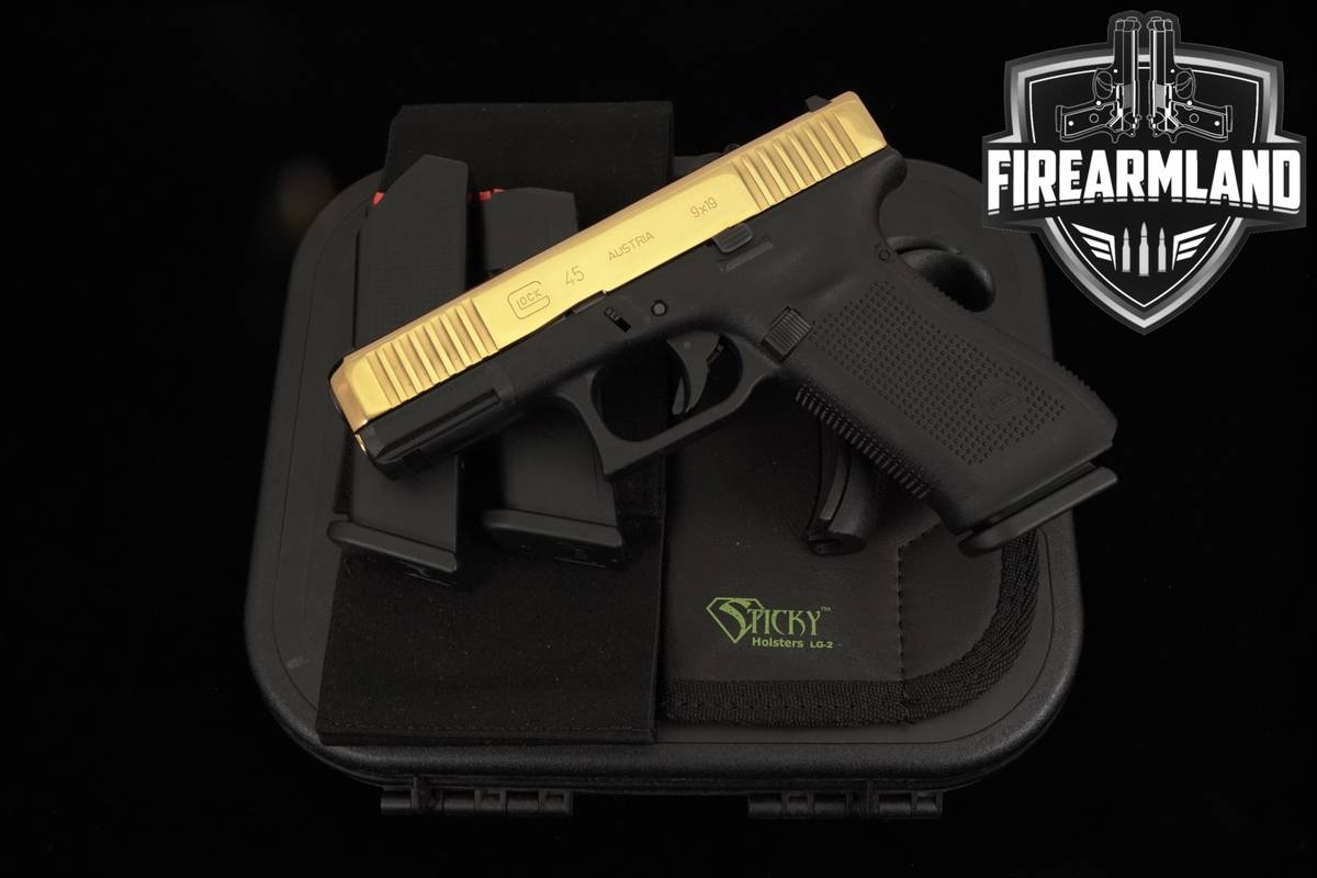Glock 45 Gen5 G45 Gen 5 9mm 4.02 Two-Tone Gold +3 MAGS, ORIG CASE & HOLSTER