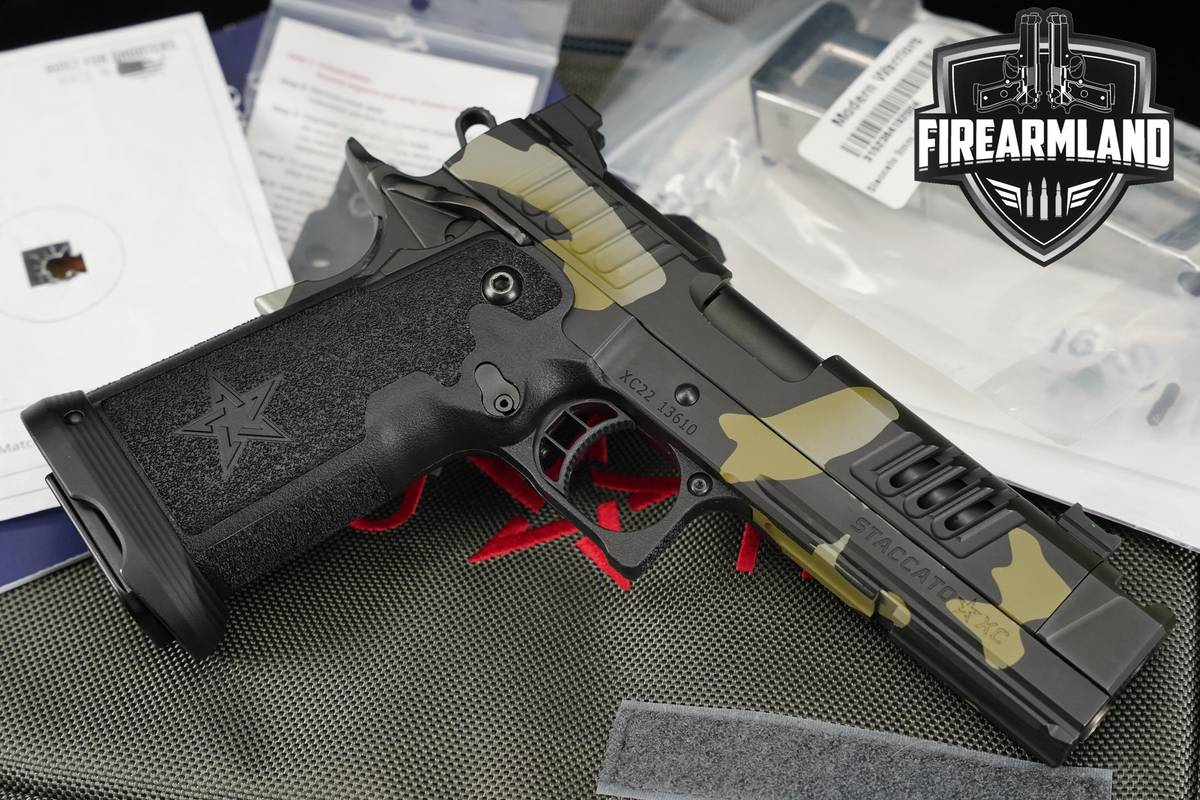 Alice Kustoms Staccato XC 9mm 1911 Camo 2011 Optic‑Ready +2 MAGS & OG CASE