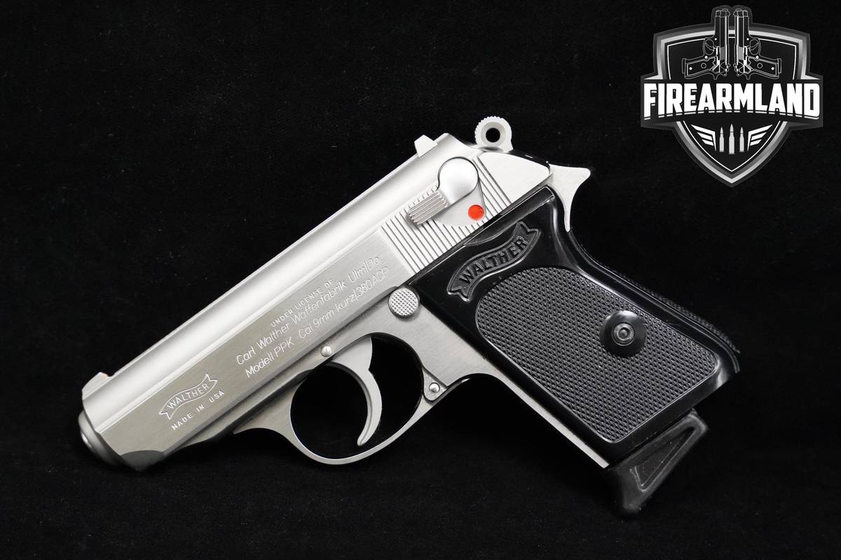 Walther PPK/S 380 ACP 3.2" Stainless Steel Walther COMPACT CCW +2 MAGS