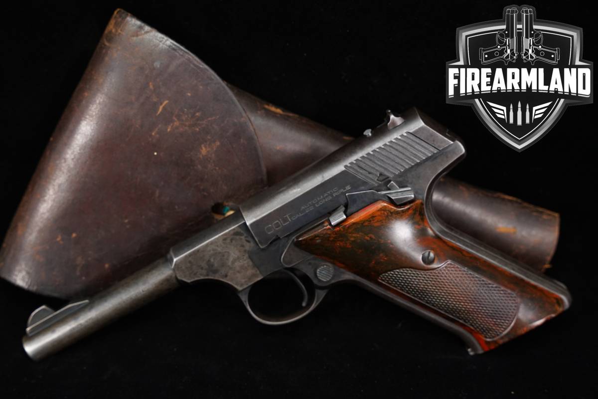VINTAGE 1949 Colt Woodsman Second Series, Sport Model 22LR 4.5"+HOLSTER