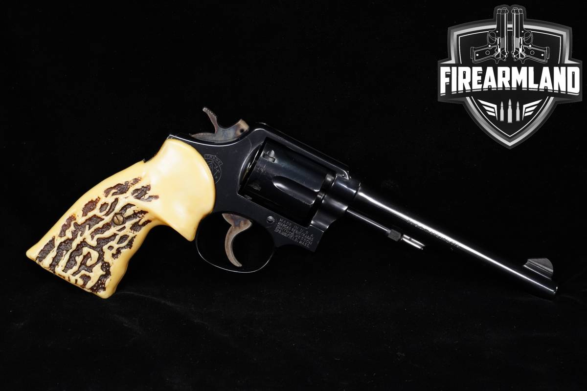 1971 Smith & Wesson Model 10-5 38 Special S&W M&P 6" Blued DA/SA TAPERED