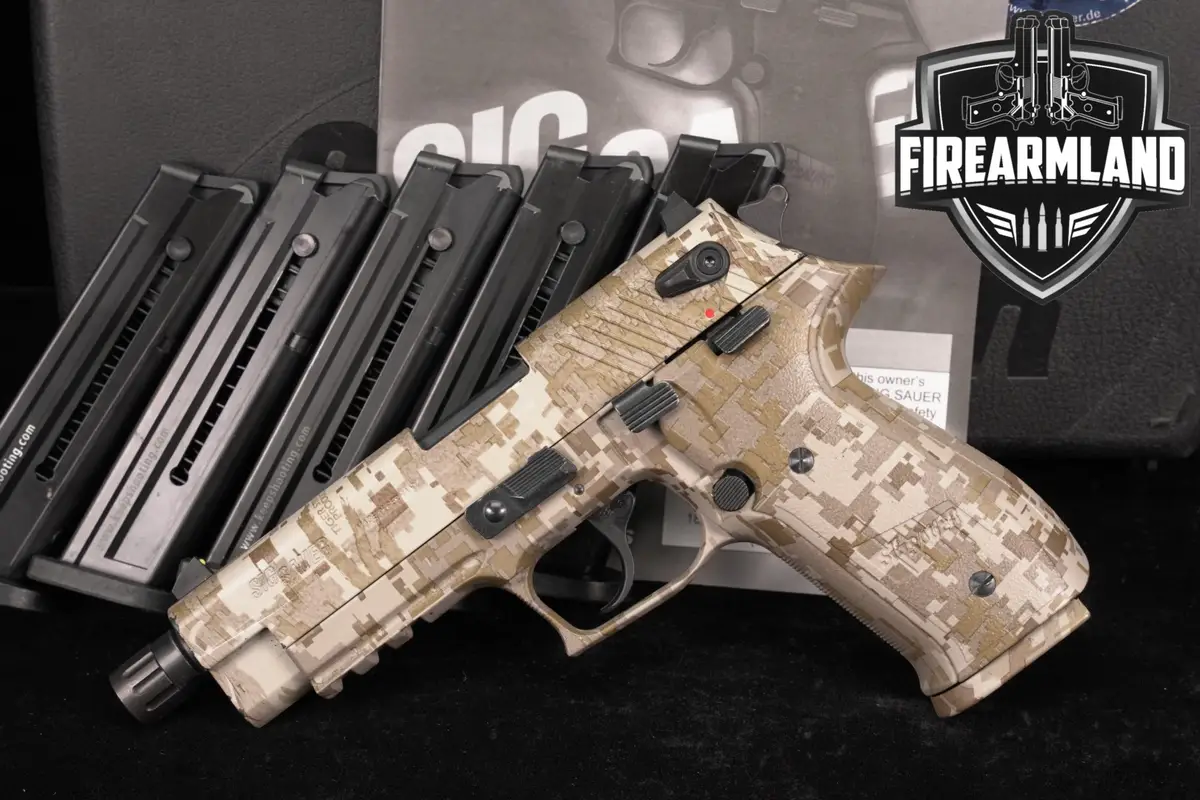 Sig Sauer Mosquito Desert Digital 22LR THREADED +6 MAGS & ORIG CASE