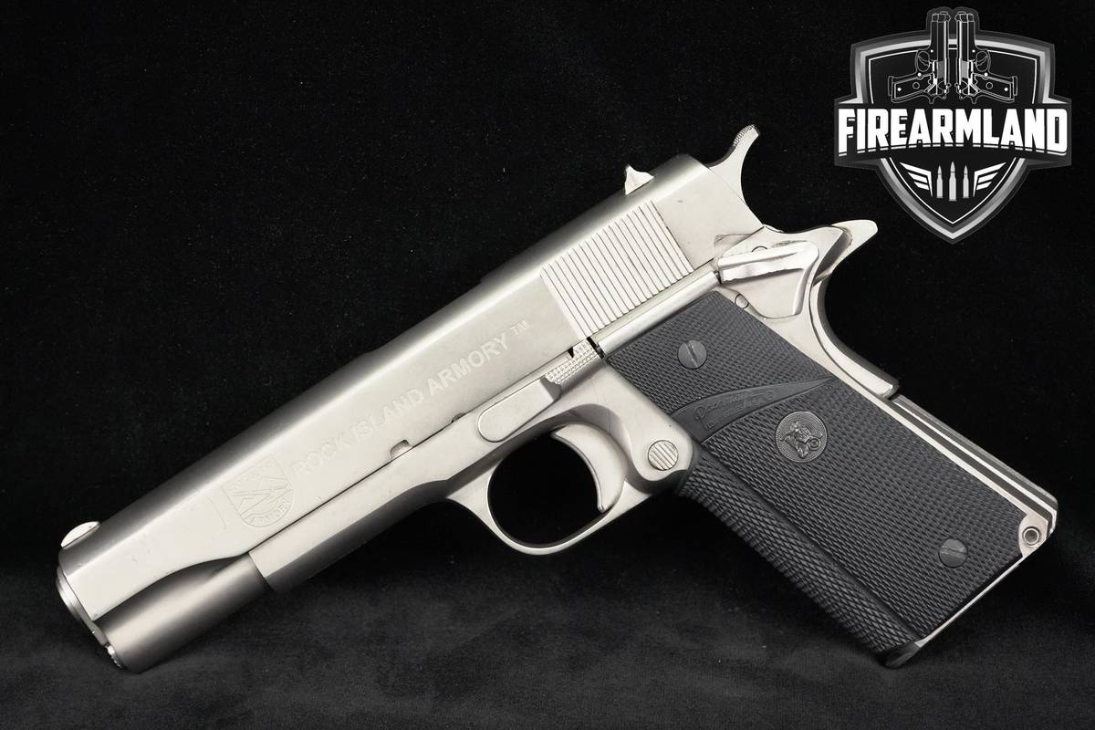 Rock Island Armory RIA M 1911-A1 FS 45 ACP 5 Silver 1911A1