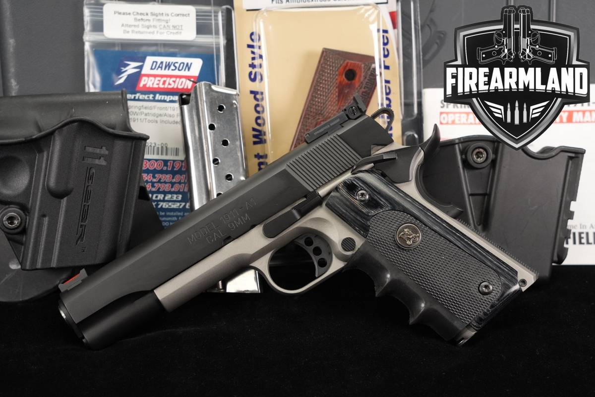 Springfield Armory 1911-A1 Range Officer 9mm M1911A1 +2 MAGS & ORIG CASE