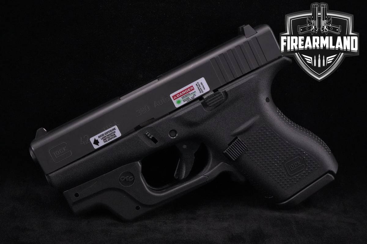 Glock 42 Slimline 380 ACP 3.25" G42 +2 MAGS, ORIG CASE & HOLSTER