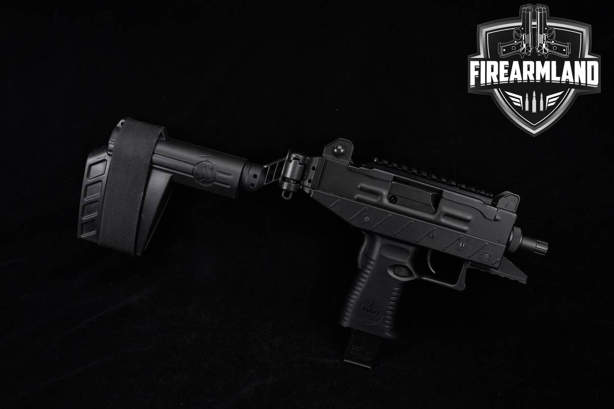 PDW IWI UZI Pro Pistol W/ Side-folding Brace 9mm 4.5" +2 MAGS