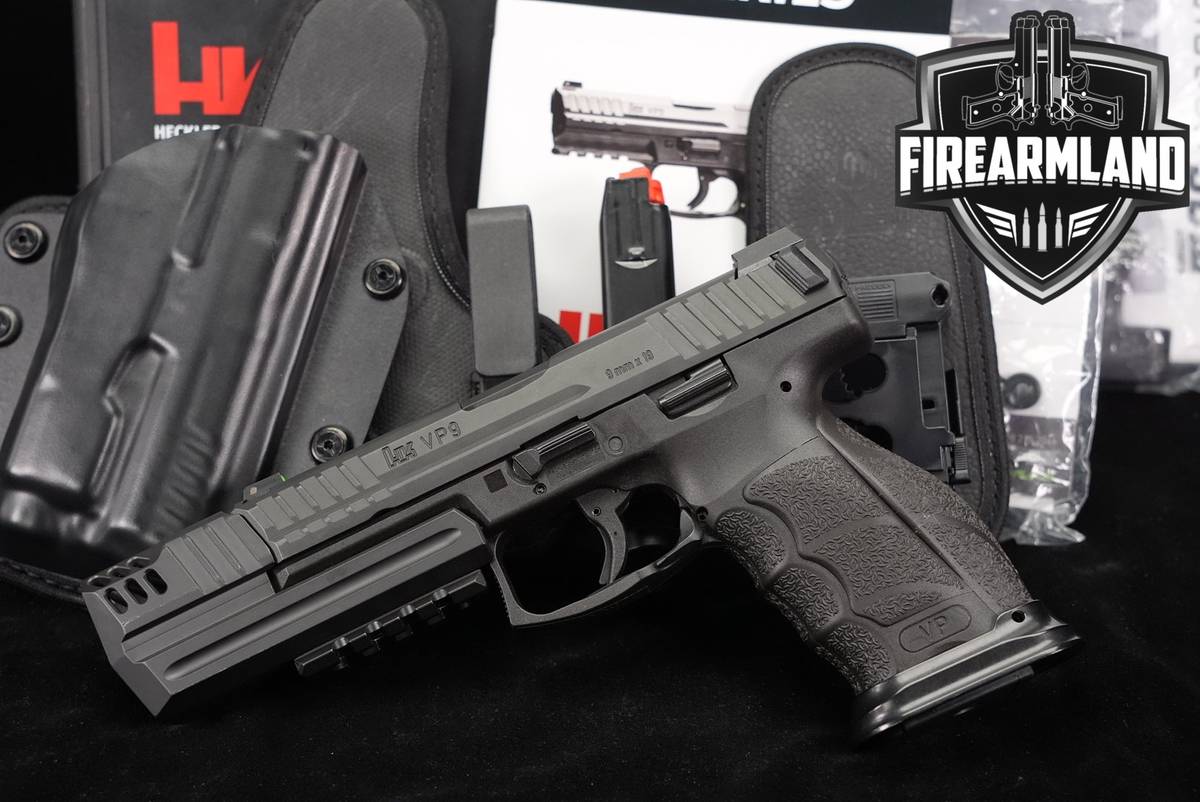 Heckler & Koch VP9 9mm 4.09" H&K VP-9 COMP +2 MAGS, ORIG CASE & HOLSTER