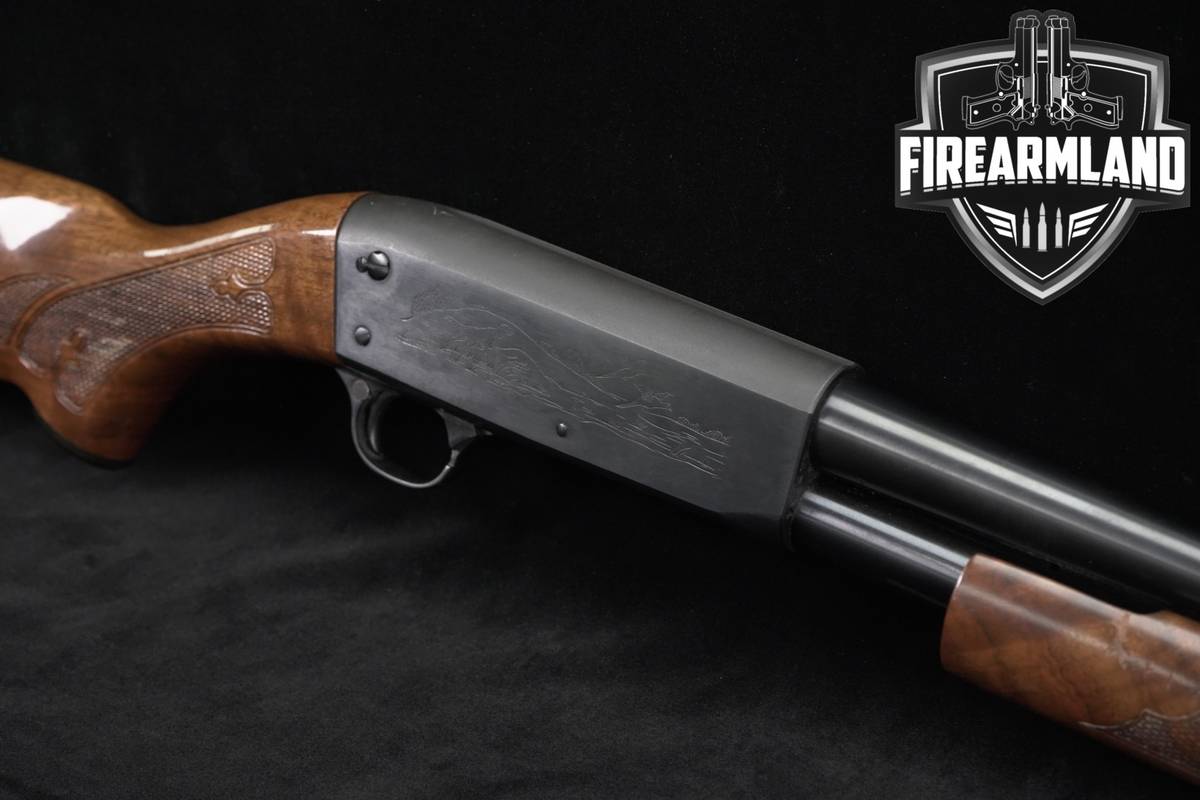 1950s Vintage Ithaca Model 37 Featherlight 20-Gauge 2 3/4in 26" Engraved