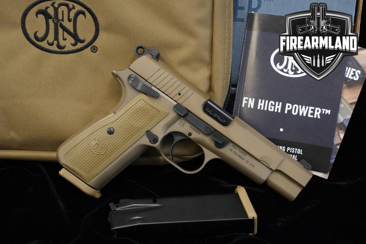 FN High Power 9mm 4.7" FDE FN +2 MAGS & ORIG CASE