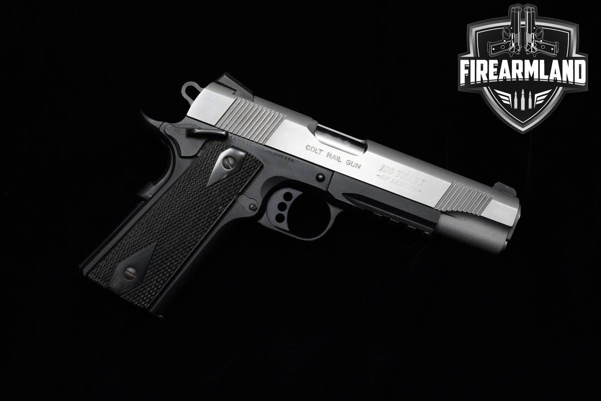 Colt 1911 Rail Gun 100 Years 45 ACP 5" Colt-Rail Gun MATCH +ORIG CASE