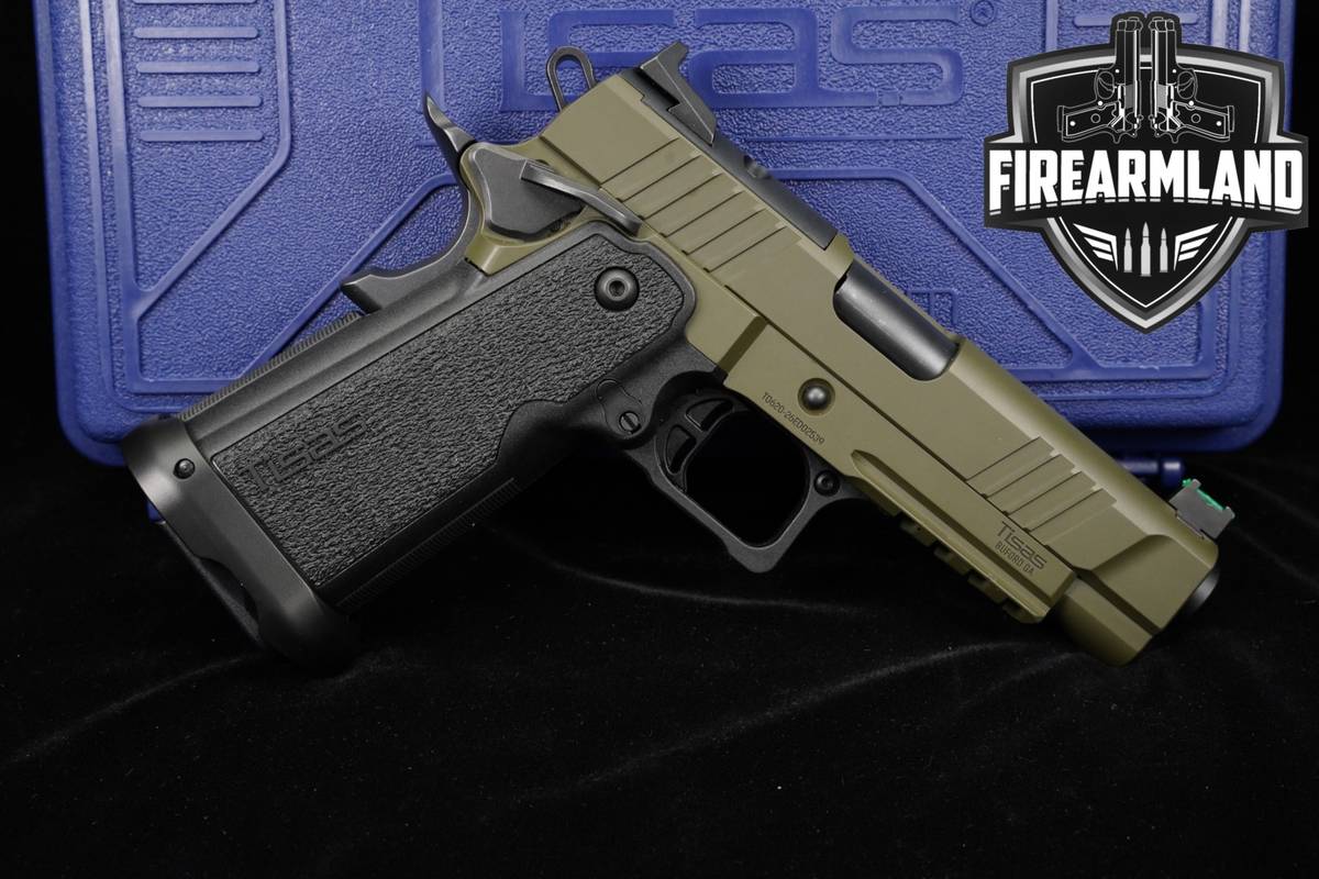 Tisas Carry 9 DS 9mm 4.25" OD Green 1911 2011 9DS +ORIG CASE