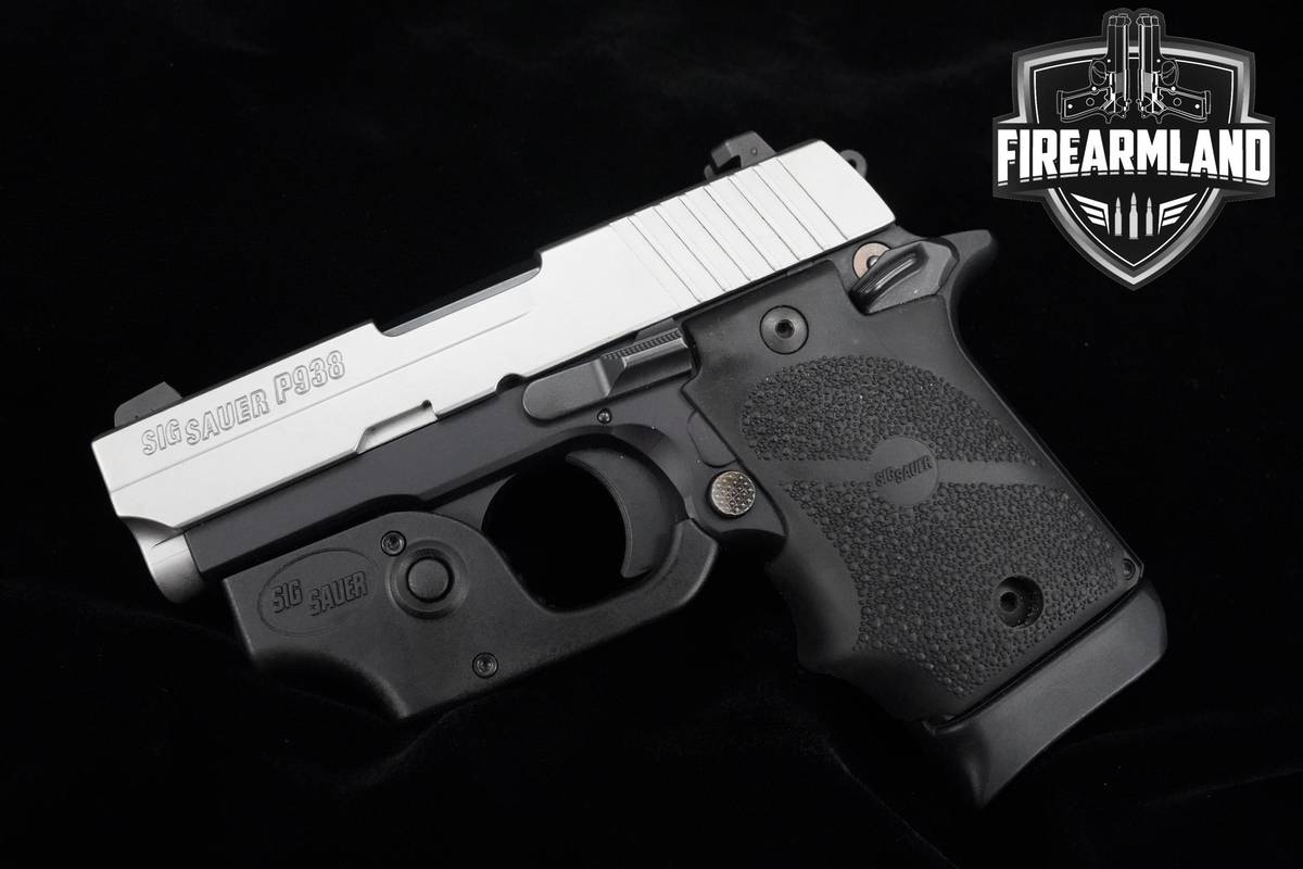 Sig Sauer P938 9mm 3" Two-Tone Laser P938 P-938 +2 MAGS & ORIG CASE
