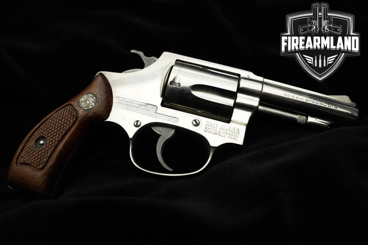 1976 Smith & Wesson (S&W) 36-1 38 Special 3" Stainless Steel 36-1 S&W DA/SA