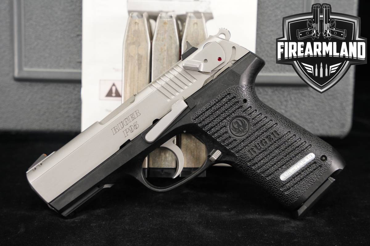 Ruger P95 PR 9mm 3.8 Two-Tone Stainless P 95 +4 MAGS & ORIG BOX
