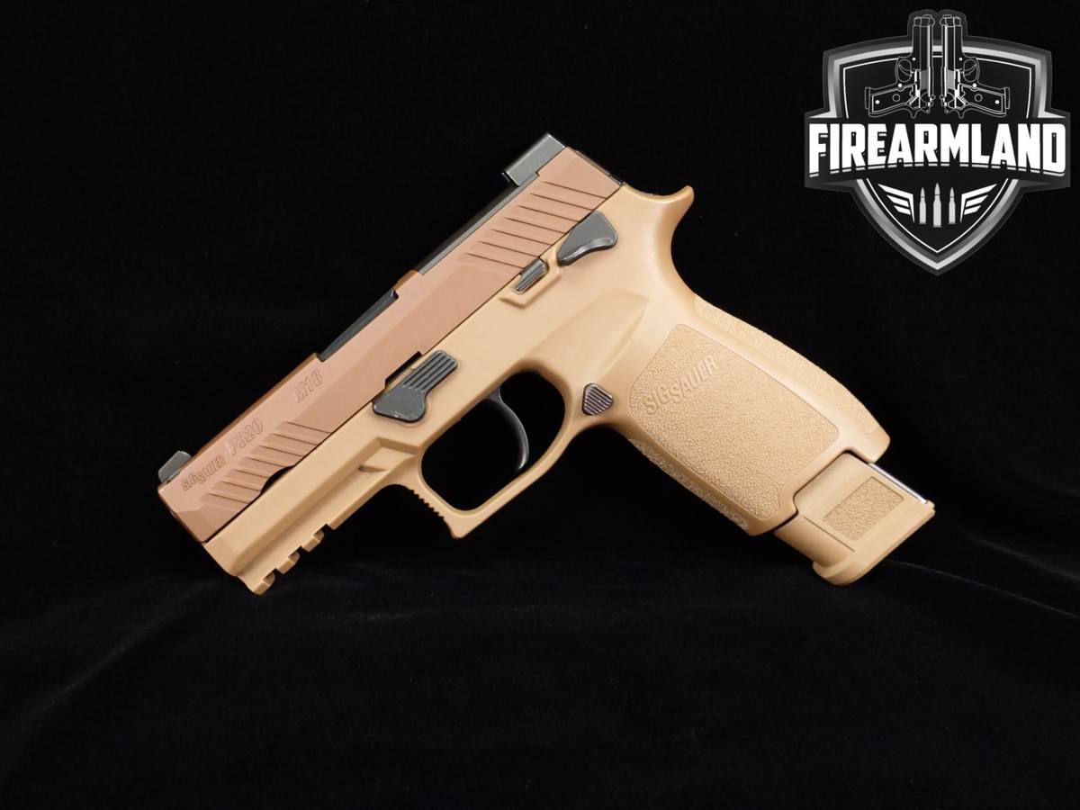 Sig Sauer P320 M18 9mm 3.9 Coyote P-320 M-18 +3 MAGS, ORIG CASE & HOLSTER