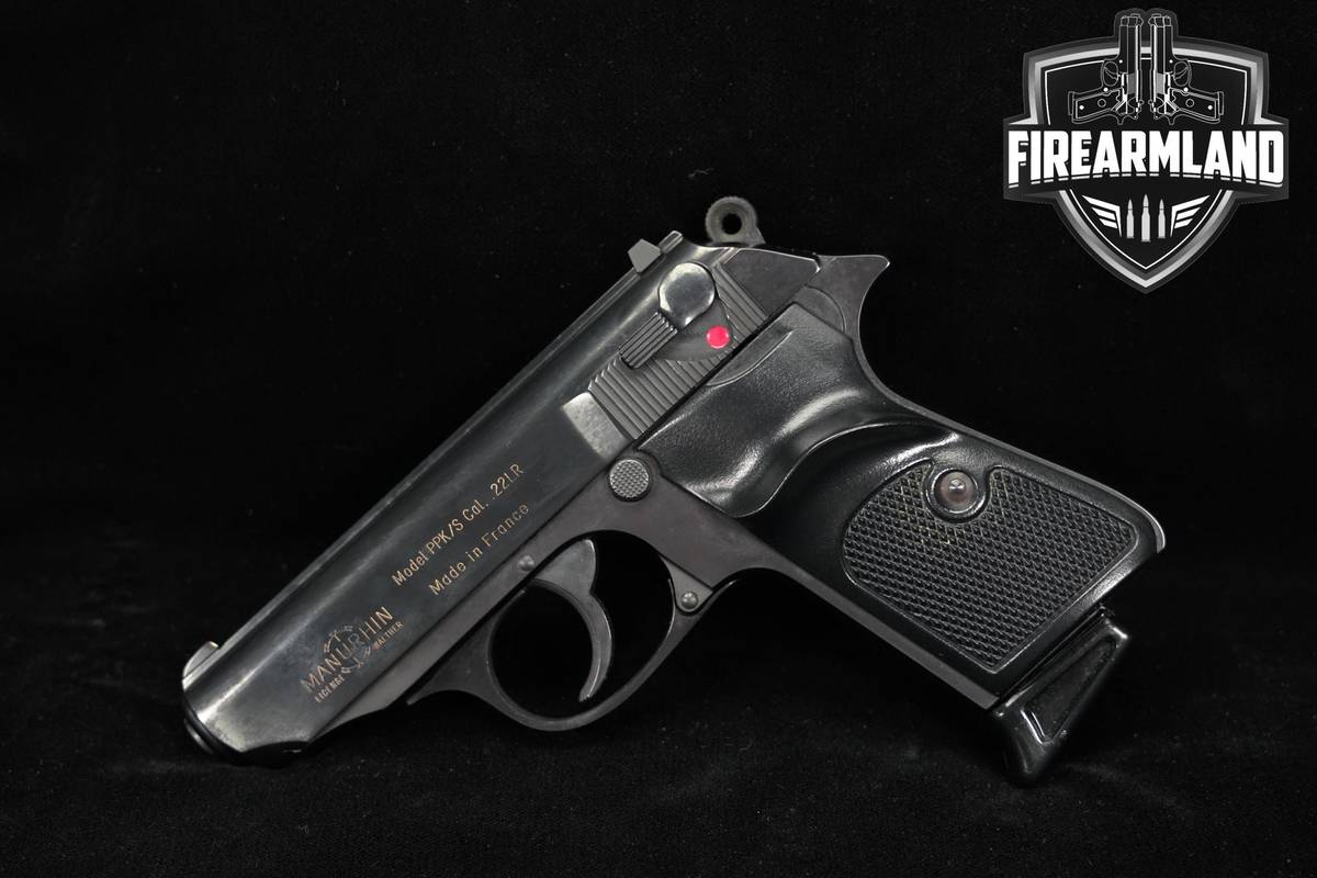 1984-1985 Manurhin PPK/S 22LR 3.3" Blued DA/SA PPKS Compact Carry Pistol