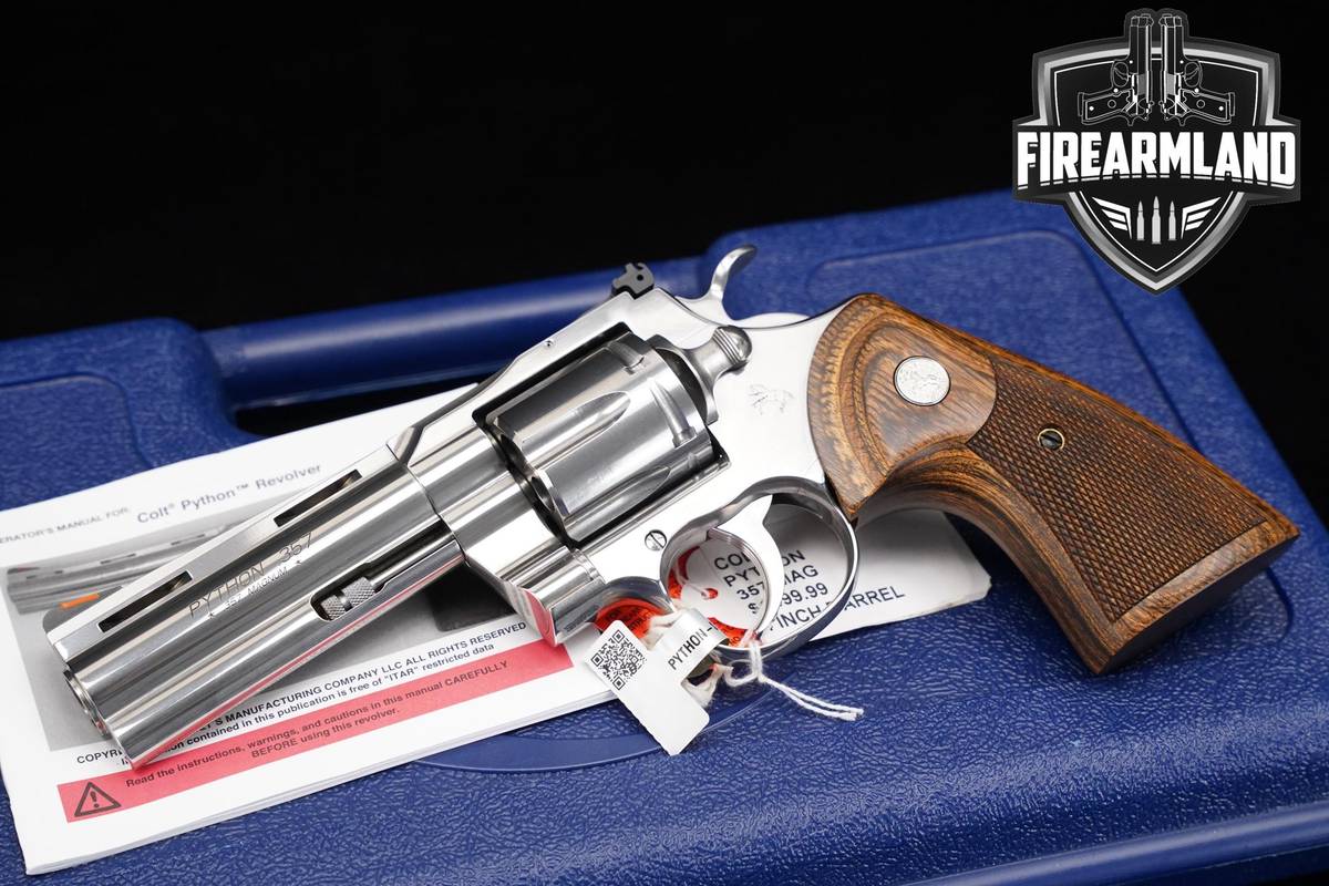 DESIRED Colt Python 2nd-Gen 357-Magnum 4.25" Stainless ORIG-BOX