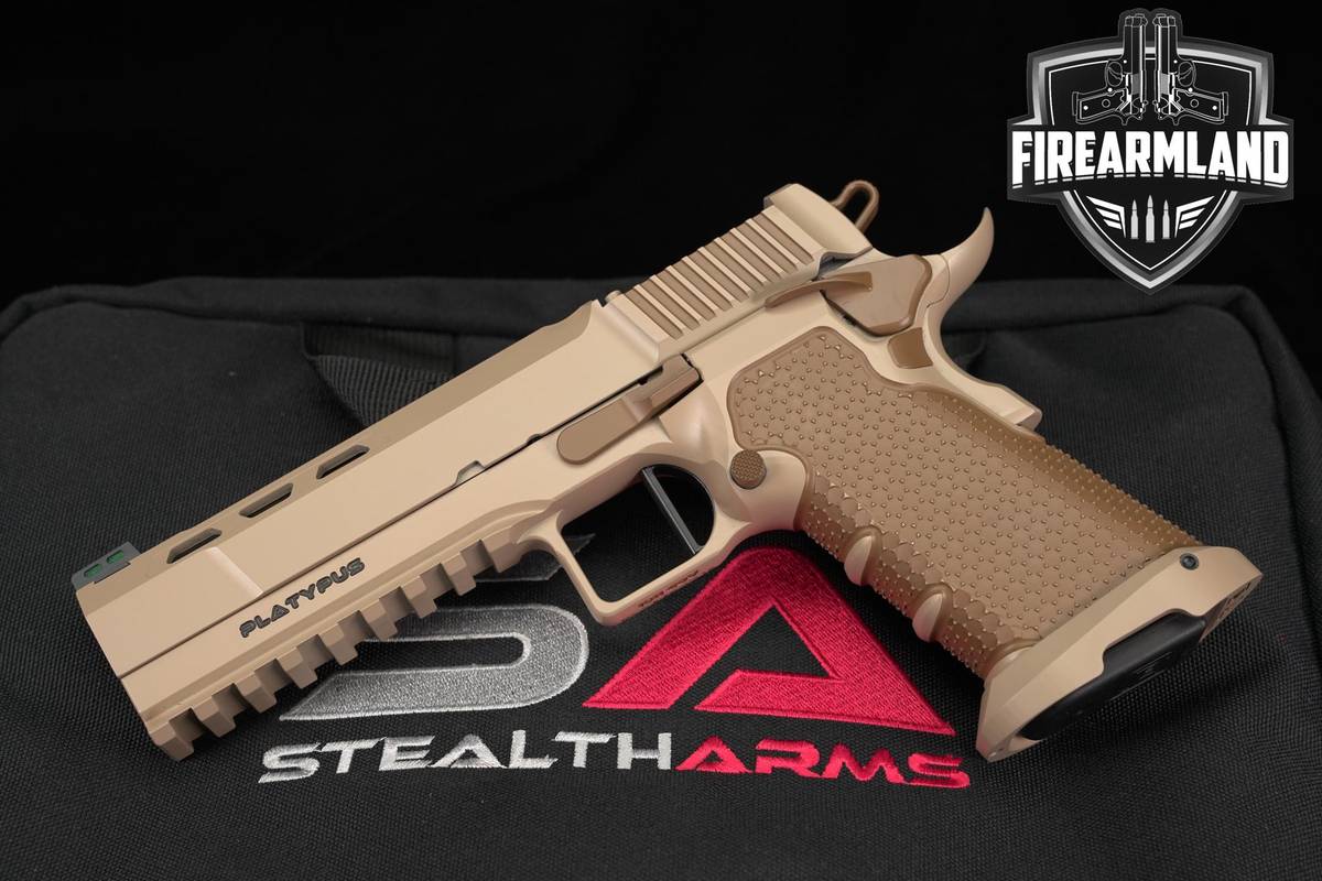Stealth Arms Platypus Optic-Ready 2011 9mm 5" Tan 1911 +ORIG CASE