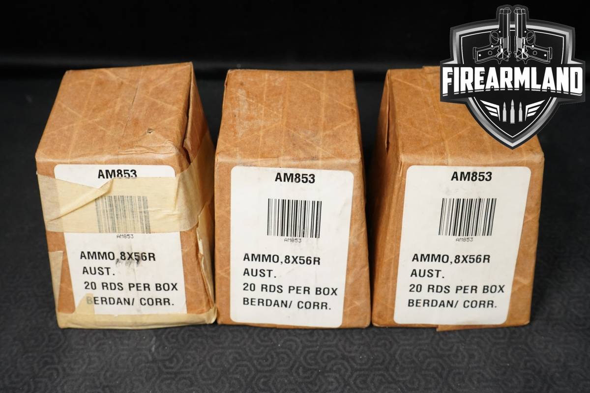 60 RDS! 8x56mmR Ammo 8x56R Ammunition