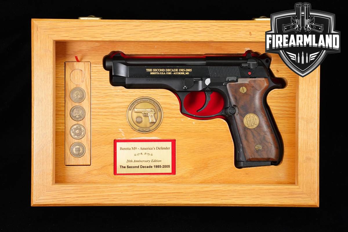 AMERICAS DEFENDER! 2005 Beretta M9 1985 The Second Decade 9mm 4.9"