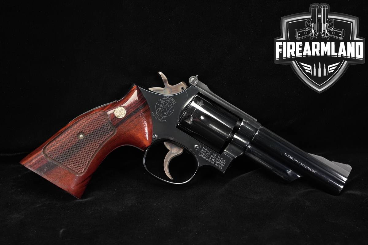Smith & Wesson Model 19-4 357 Magnum S&W Blued DA/SA Combat PINNED