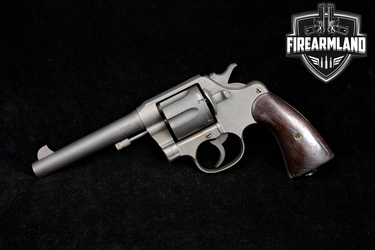 1919 Colt U.S Army Model 1917 New Service 45 ACP 5.5" Grey DA/SA Revolver