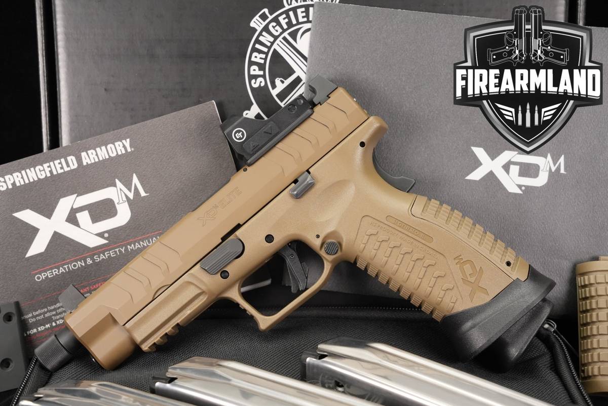 Springfield Armory XD-M Elite 4.5" OSP THREADED +4 MAGS, ORIG CASE, OPTICS