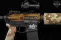 Spikes Tactical ST-15 Jolly Roger; Pirate Selector Legends; Magwell Engraving (2 of 2) 5.56mm NATO Two-Tone Black & FDE in Excellent Condition Image 5