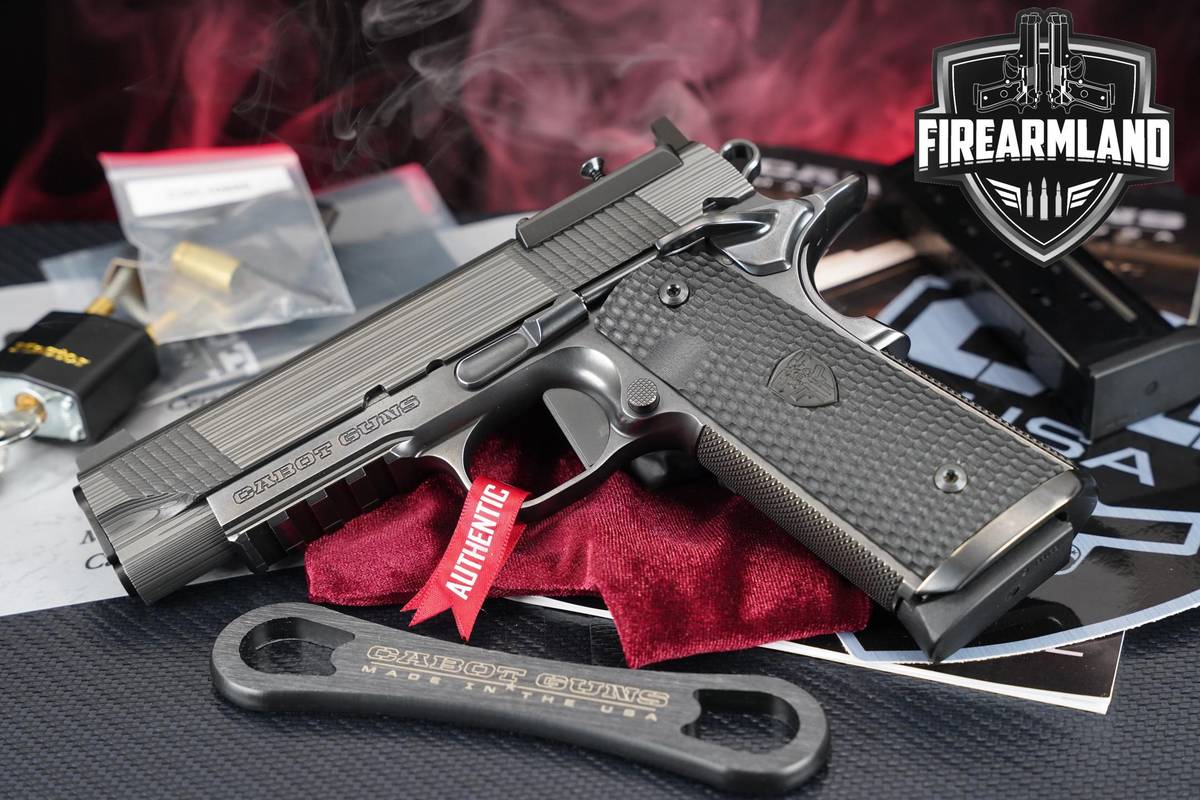 Damascus! Cabot Guns Apocalypse Commander 9mm 1911 4.25"+2 MAGS & CASE