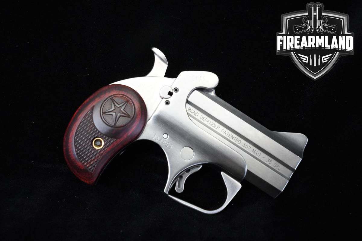 Bond Arms Texas Defender .357 Mag/.38 Spl. 3" Stainless Steel +ORIG CASE