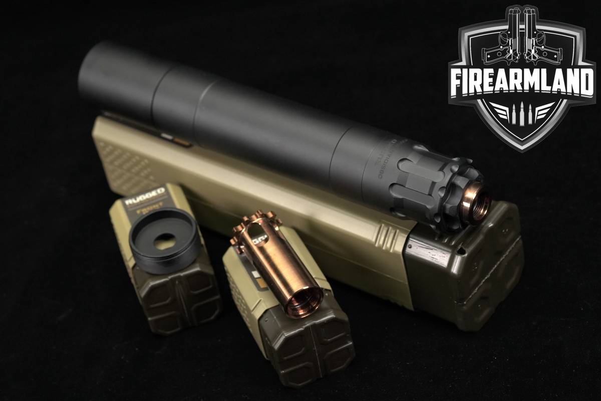 Rugged Suppressors Obsidian 45 ACP Suppressor Obsidian45 300 BLK 350 450