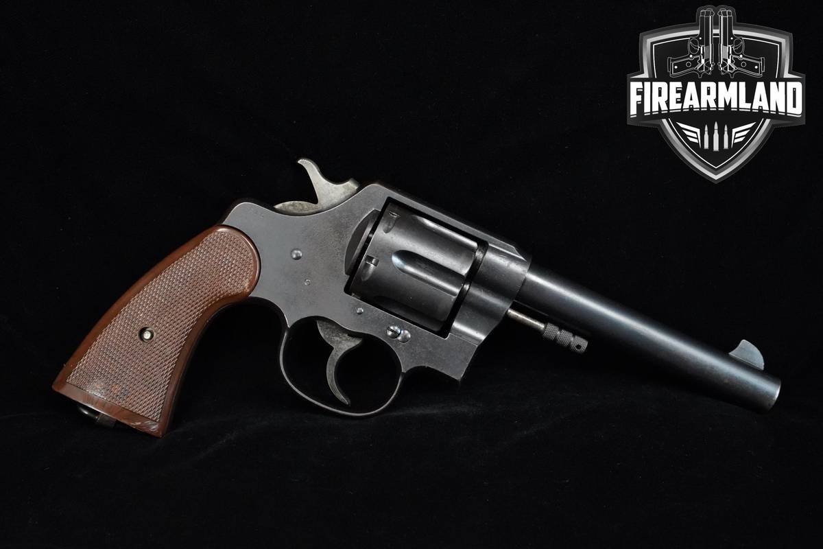 ANTIQUE 1911 Colt U.S. Army Model 1909 New Service 45 Colt 5.5" Blued DA/SA