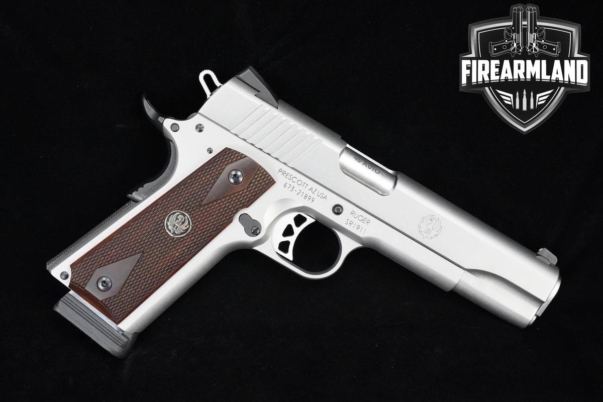 Ruger SR1911 45 ACP 1911 Stainless Ruger-SR1911 SR-1911 +2MAGS & ORIG BOX