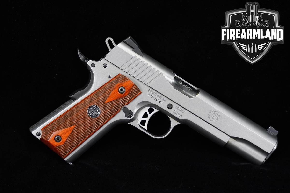 Ruger SR1911 45 ACP 1911 5" Stainless SR Series 70+2 MAGS & ORIG BOX