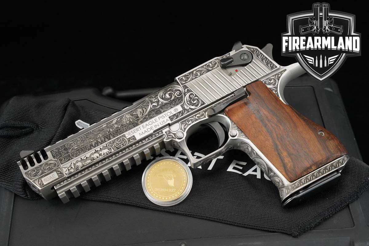 ENGRAVED Magnum Research Desert Eagle Mark XIX Danny Feldman 50 AE +OG CASE