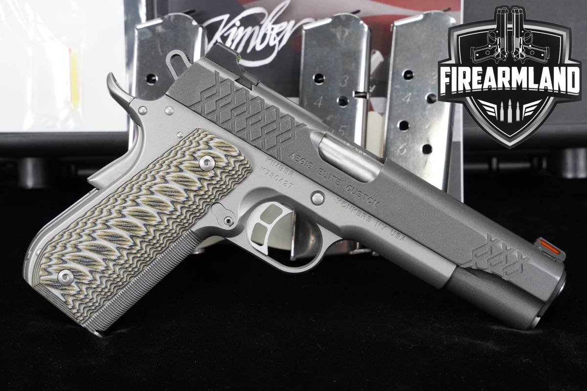 Kimber Aegis Elite Custom OI 45 ACP 1911 5" Two-Tone +4 MAGS & ORIG CASE
