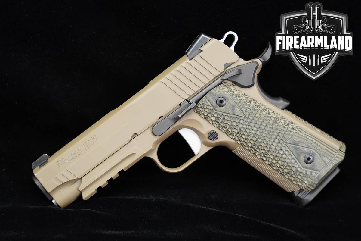 2013 Sig Sauer 1911 Carry Scorpion 45 ACP 4.2 FDE +2 MAGS & ORIG CASE