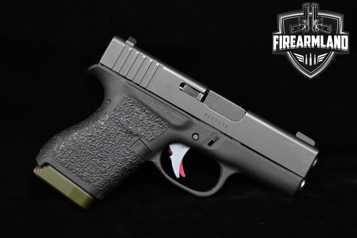 Glock 43 9mm Slimline 3.41" Glock G43 Sub-Compact +2 MAGS & HOLSTER