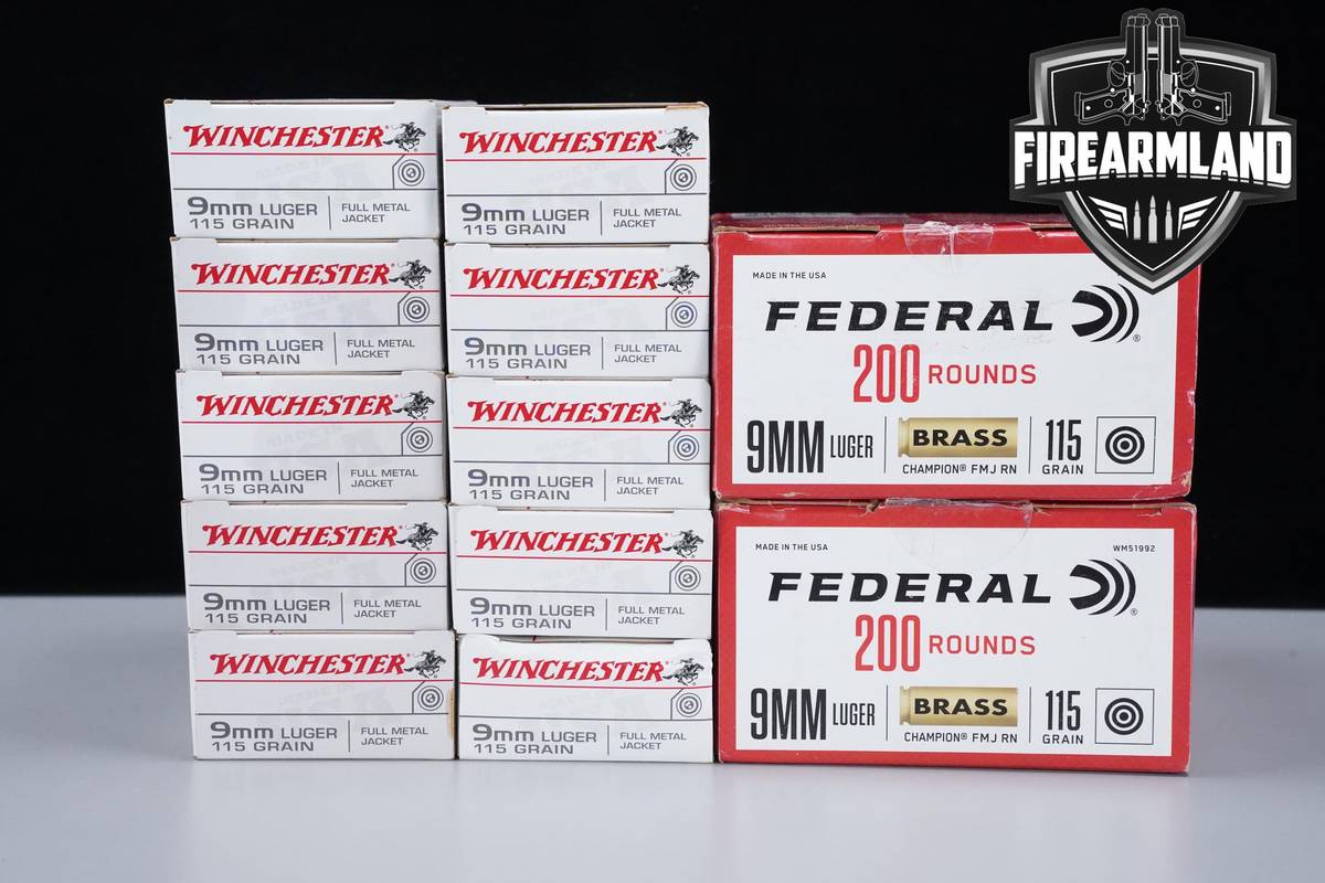 900 RDS! 9mm Ammo 9-mm