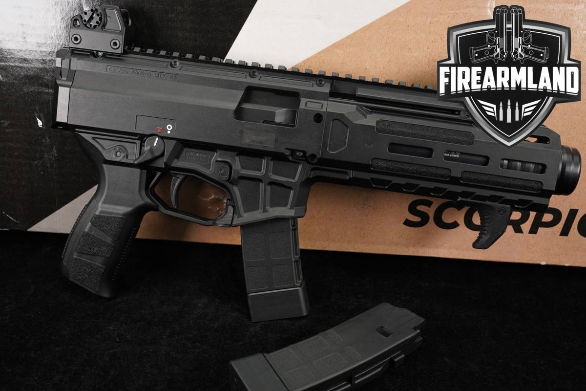CZ Scorpion 3+ Pistol 9mm 7.8" THREADED +2 MAGS, ORIG CASE, MONSTRUM OPTICS