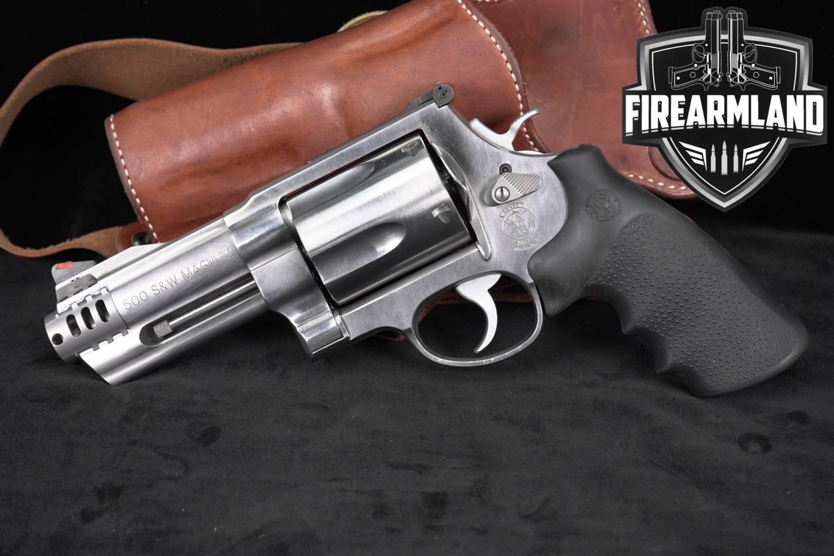 Smith & Wesson Model 500 S&W Magnum 4" Satin Stainless DA/SA COMPENSATED