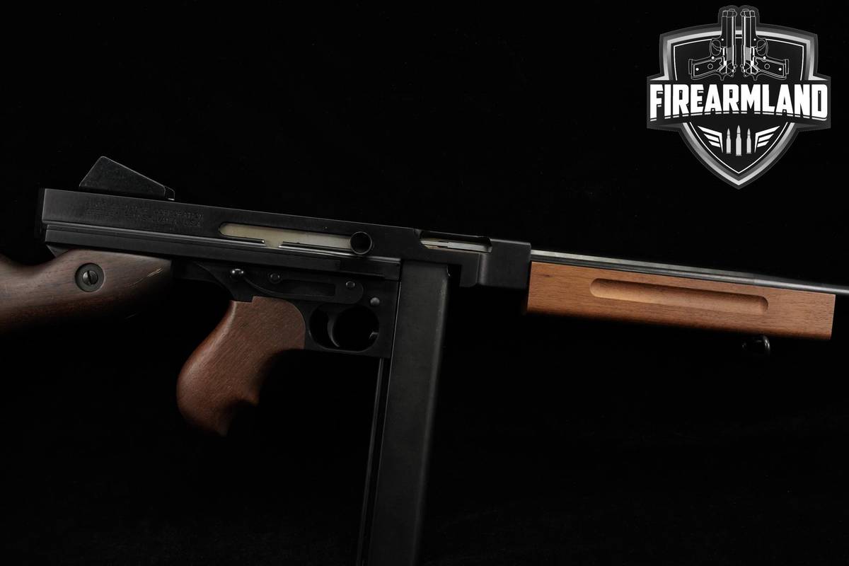TOMMY GUN! Auto Ordnance TM1C Lightweight 45 ACP 16.5" +2 MAGS & ORIG CASE
