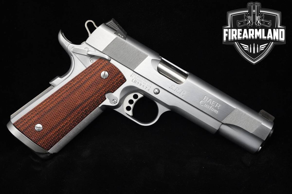 Les Baer Custom S.R.P. 45 ACP 1911 5" Chrome SRP 1911-A1 Les-Baer ORIG BOX
