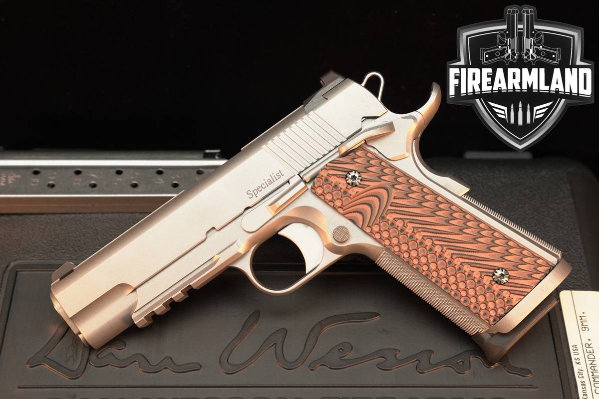 Dan Wesson Specialist Commander 9mm 1911 Stainless +2 MAGS & ORIG CASE
